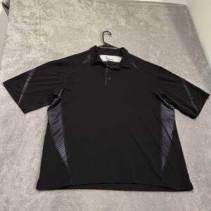 Boeing Company Polo Shirt Mens Extra Large Black Performance Golf Embroidered